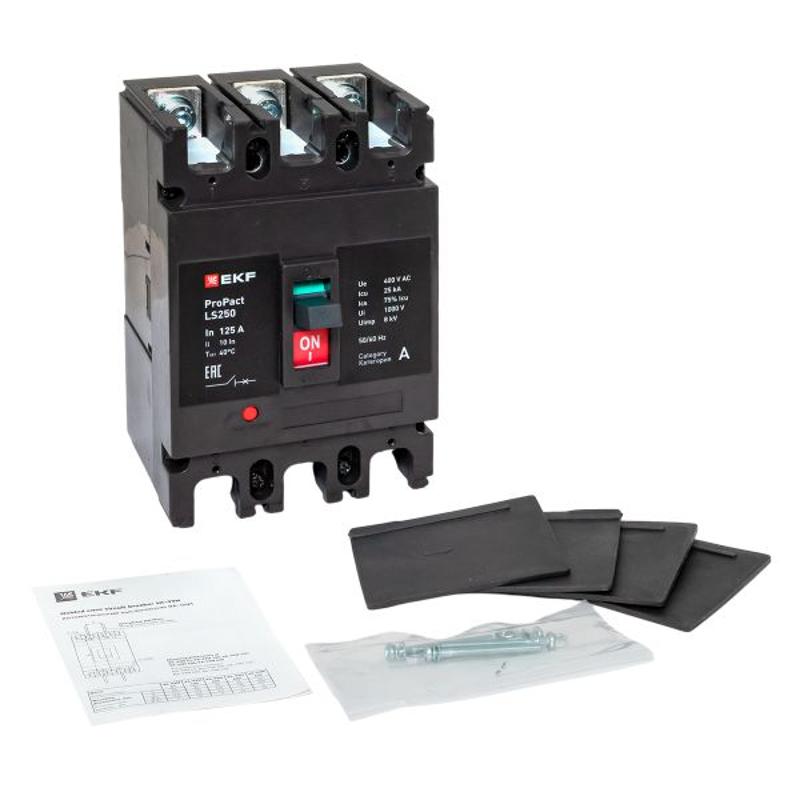 Выключатель автоматический LS250 25кА 3P 125А ProPact | mccb-250-25-3-125-ls | EKF — миниатюра 18