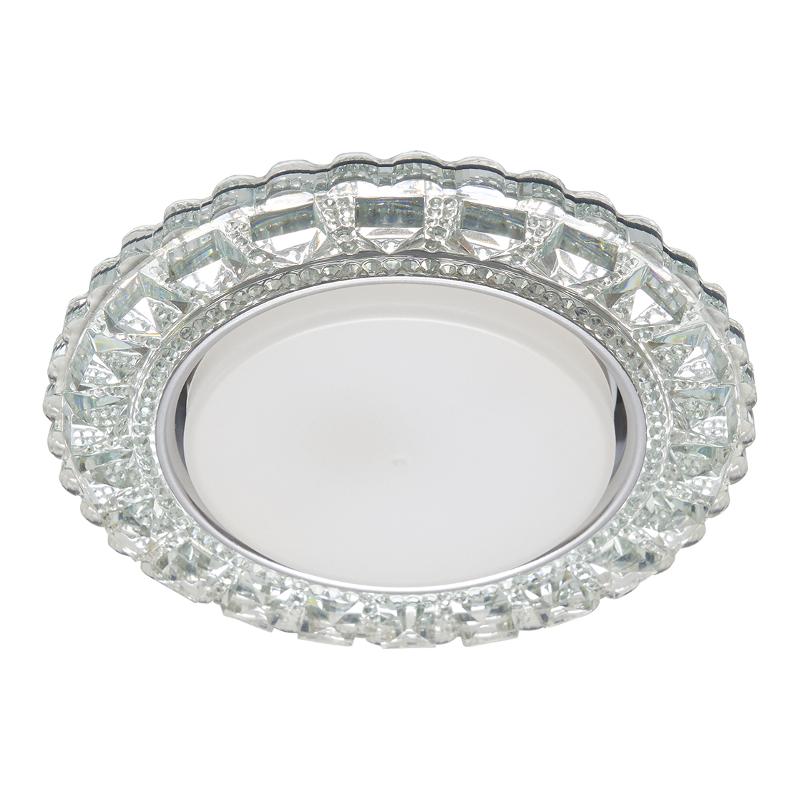 Светильник точечный встраиваемый декоративный CD4045 20LED*2835 SMD 6400K, 15W GX53, без лампы, прозрачный, хром | 41409 | Feron — Feron