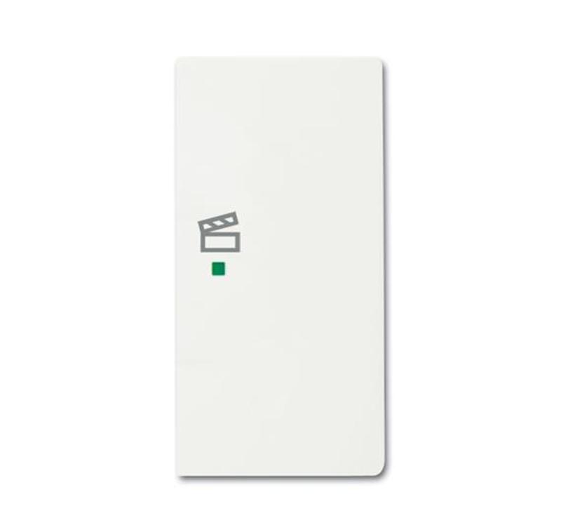 Клавиша двойная правая free@home, сцена, future, цвет белый бархат|6220-0-0613| ABB — ABB