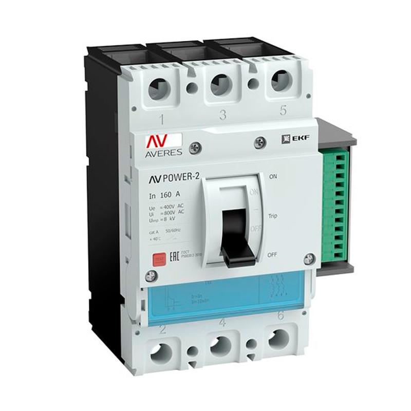 Выключатель автоматический AV POWER-5/3 1600А 70kA ETU6.2 AVERES | mccb-53-1600M-6.2-av | EKF — фото 1 | Sento