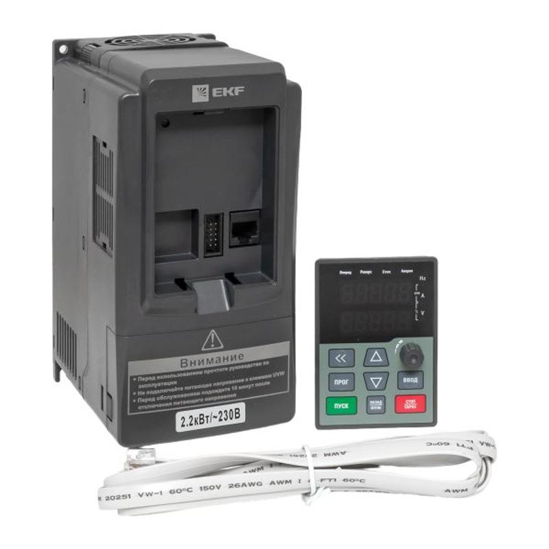 Преобразователь частоты 2,2/4кВт 1х230В VECTOR-100 EKF PROxima | VT100-2R2-1B | EKF — миниатюра 44
