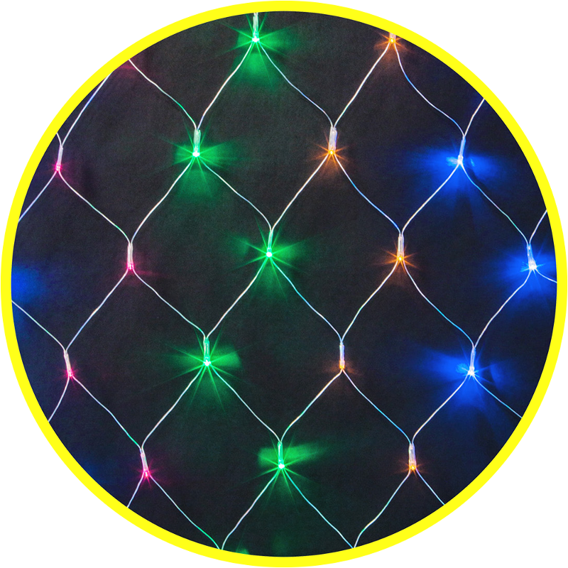 Гирлянда световая  NGF-N01-156RGBY-12-1.5x1.5m-230-TR-IP20 | 61845 | Navigator — Navigator