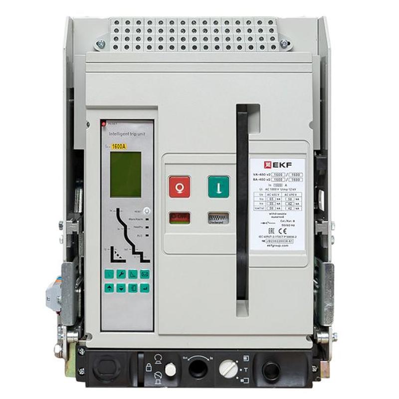 Выключатель автоматический ВА-450 1600/1600А 3P 65кА выкатной v2 | mccb450-1600-1600v-v2 | EKF — миниатюра 17
