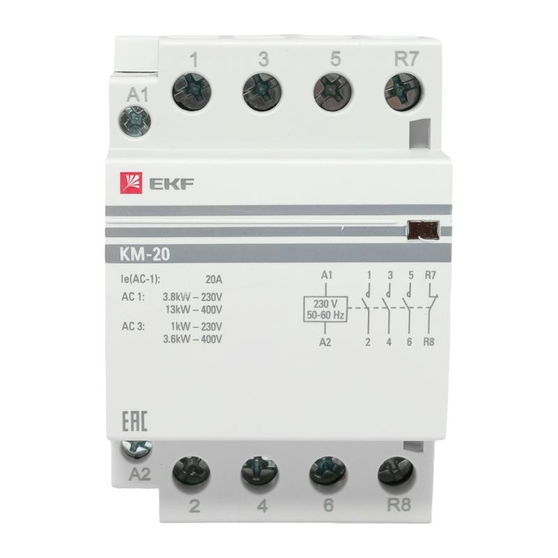Контактор модульный КМ 20А 3NО+NC (3 мод.) EKF PROxima | km-3-20-31 | EKF — миниатюра 10