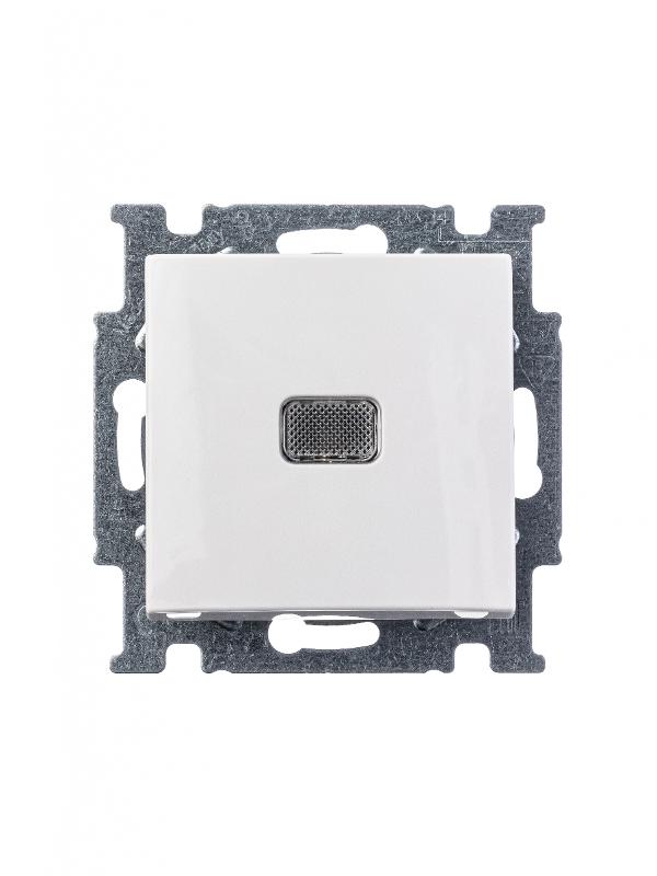 ABB Basic 55 Альп. белый Выключатель 1-клавишный с подсветкой | 1012-0-2153  | 2CKA001012A2153 | ABB — миниатюра 3