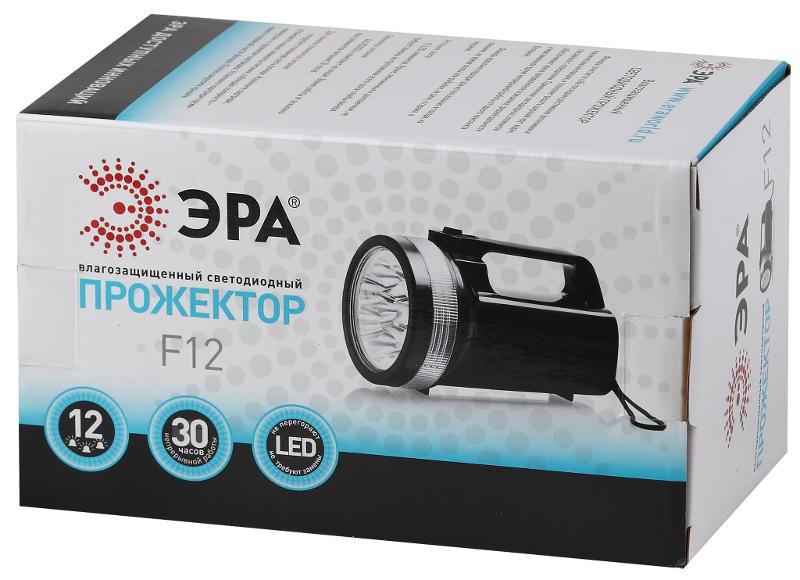 Фонарь прожекторный F12 12xLED, пластик, 4хD, карт (48/192) | C0028509 | ЭРА — миниатюра 3
