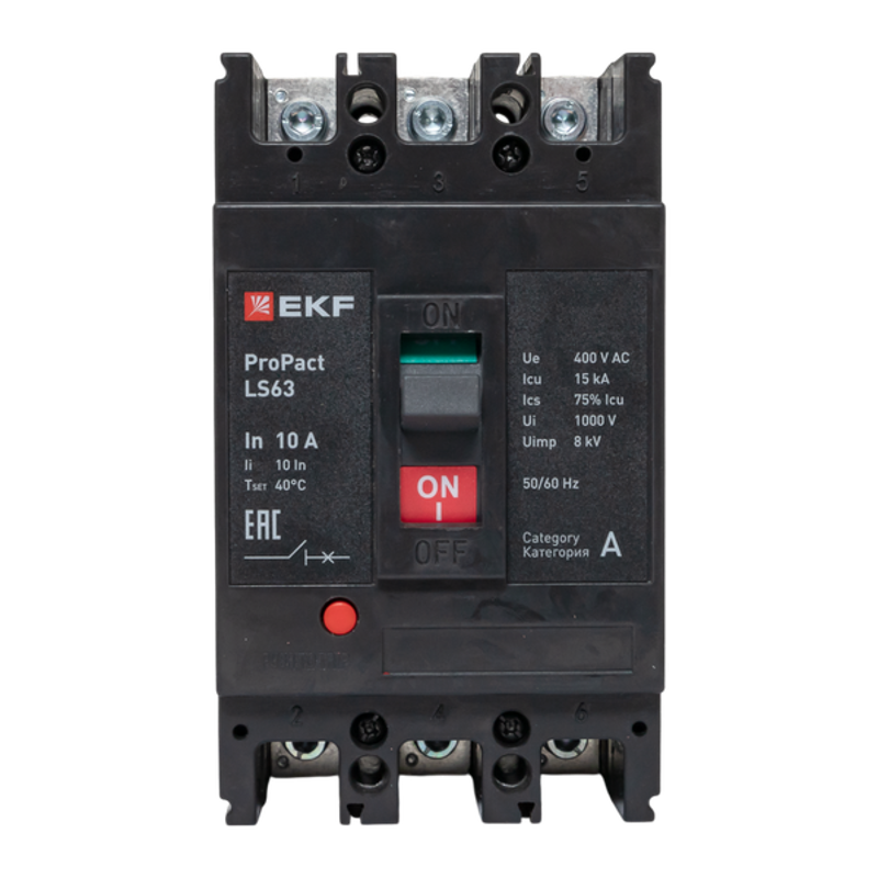 Выключатель автоматический LS63 15кА 3P 10А ProPact | mccb-63-15-3-10-ls | EKF — миниатюра 13