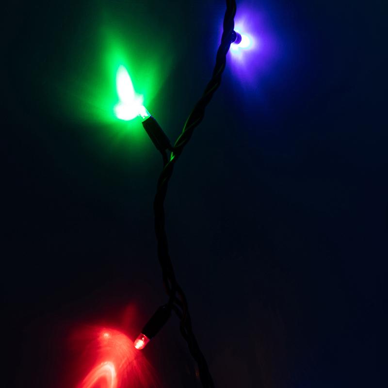 Гирлянда светодиодная нить ERAPS-PM10 черный ПВХ 10 м мультиколор 100 LED, IP65 | Б0056016 | ЭРА — миниатюра 3