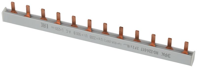 Шина соединительная PIN (штырь) 2п 63А 22см 12мод.| Б0067466 | ЭРА — ЭРА (Энергия света)