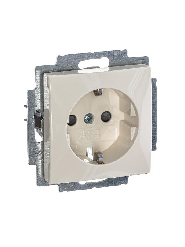 ABB Basic 55 Сл. кость Розетка с/з с защитными шторками | 2013-0-5279  | 2CKA002013A5279 | ABB — миниатюра 3