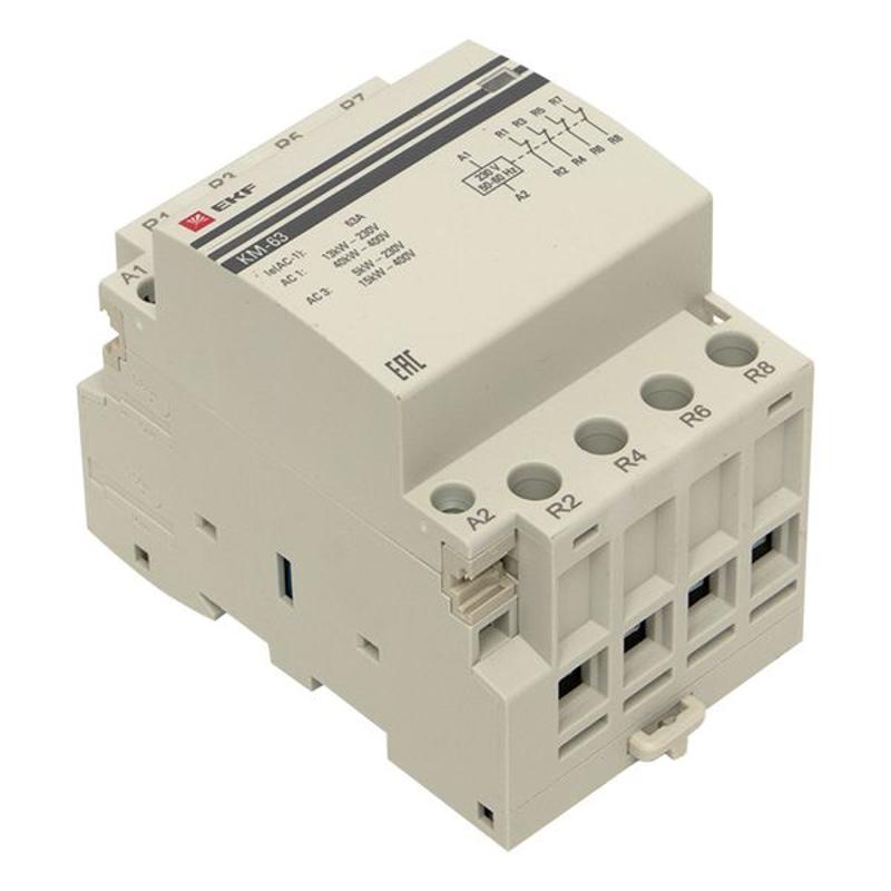 Контактор модульный КМ 63А 4NC (3 мод.) PROxima| km-3-63-04 | EKF — миниатюра 12