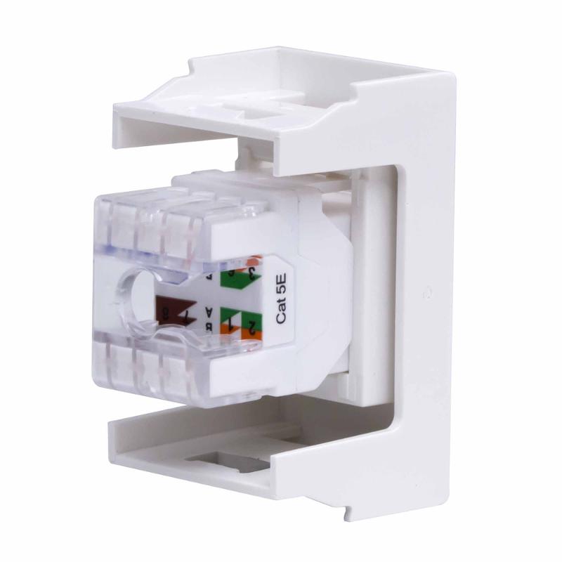 Viva белый розетка компьютерная RJ45 категория 5e UTP 1мод | 45038 | DKC — миниатюра 3