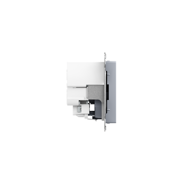 Механизм розетки с USB-C - 2шт, 16А, с заземлением, со шторками, алюминий Эпика EKF | UP1-SOA-111-2USBC | EKF — миниатюра 3