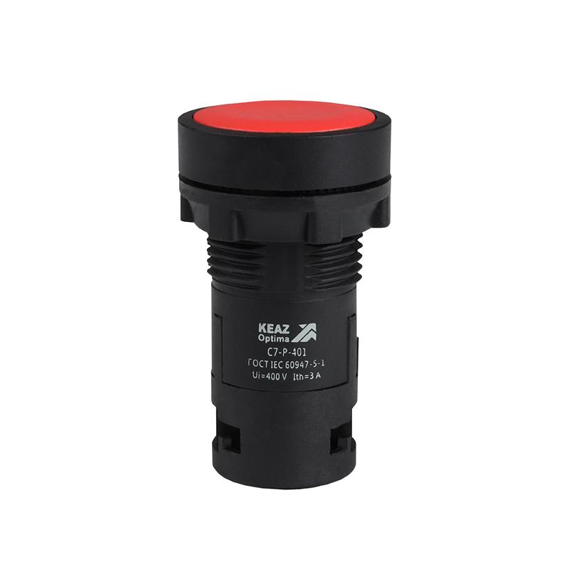 Кнопка OptiSignal Compact D22 C7-P-401 красная 1НЗ XB7NA42 | 362027 | КЭАЗ — КЭАЗ (Курский электроаппаратный завод)