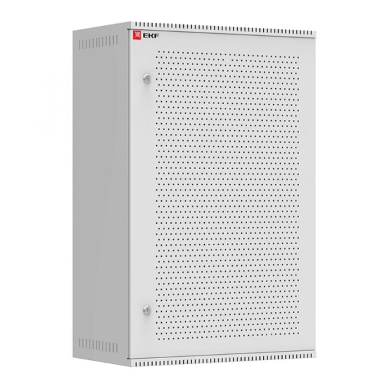 Шкаф телекоммуникационный настенный 18U (600х350) дверь перфорированная, Astra A серия EKF Basic  |  ITB18P350 |  EKF  — EKF