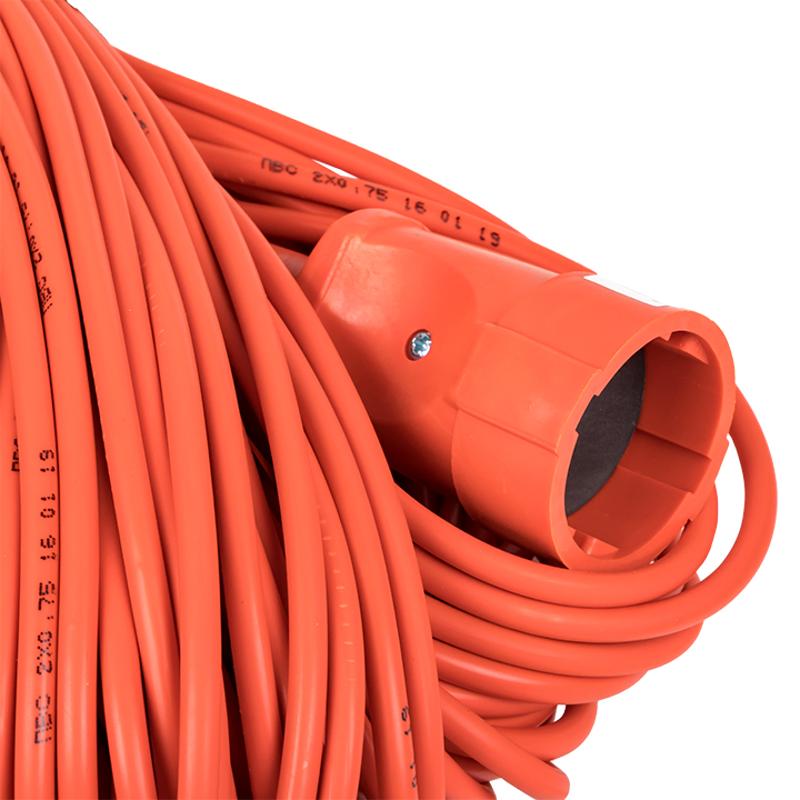 Удлинитель "Зевс 2.0" 50м без заземления ПВС 2*0,75 10А/2,3кВт PROxima  | USB02-10-275-1-50 | EKF — миниатюра 2