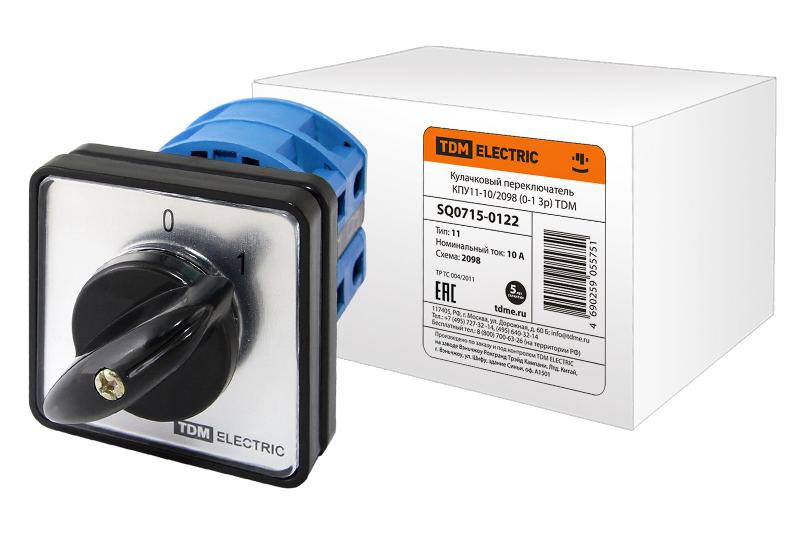 Кулачковый переключатель КПУ11-10/2098  | SQ0715-0122 | TDM — TDM ELECTRIC