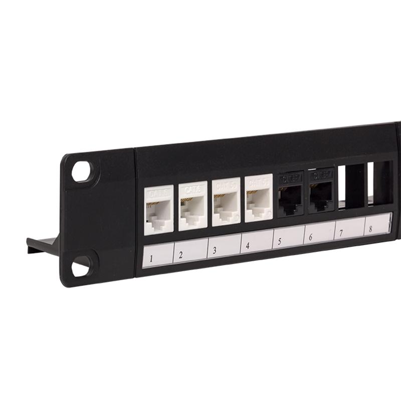Патч-панель модульная TERACOM PRO 19'' 1U неэкранированная 24 порта с органайзером (пустая) | TRP-MODP-UTP-1U24 | EKF — миниатюра 4