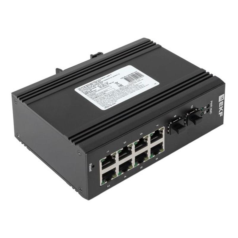 Промышленный управляемый коммутатор уровня L2 TSX-ML2-2GX/SFP-8GT, 2 порта 1000Base-X SFP, 8 портов 10/100/1000Base-T(X) RJ45, монтаж на динрейку TSX  — миниатюра 20