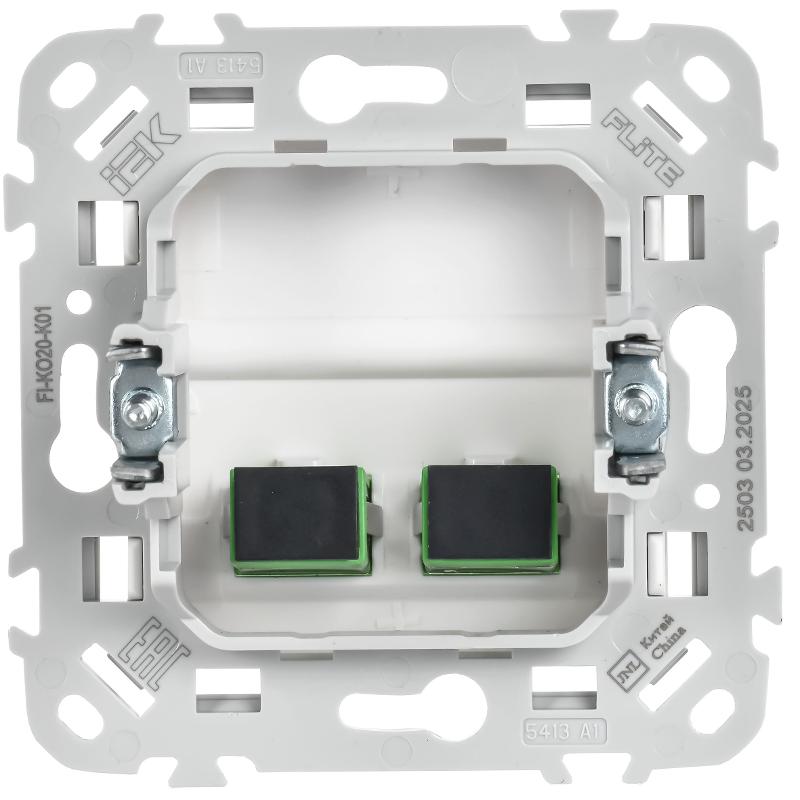 FLITE Розетка 2-ая оптоволоконная РОВ-2-ФлБ белый | FI-KO20-K01 | IEK — миниатюра 3