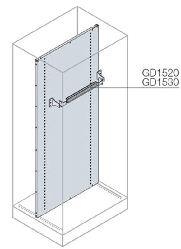 DINрейка с кронштейнами 24DIN-мод,L=600 | GD1520 | ABB — ABB
