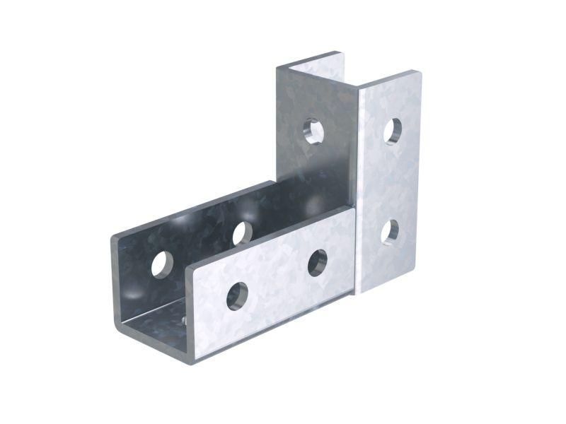 Соединитель С-образного профиля 41х41 под углом 90°, INOX 304 | IBSF4106C | DKC — DKC (ДКС)