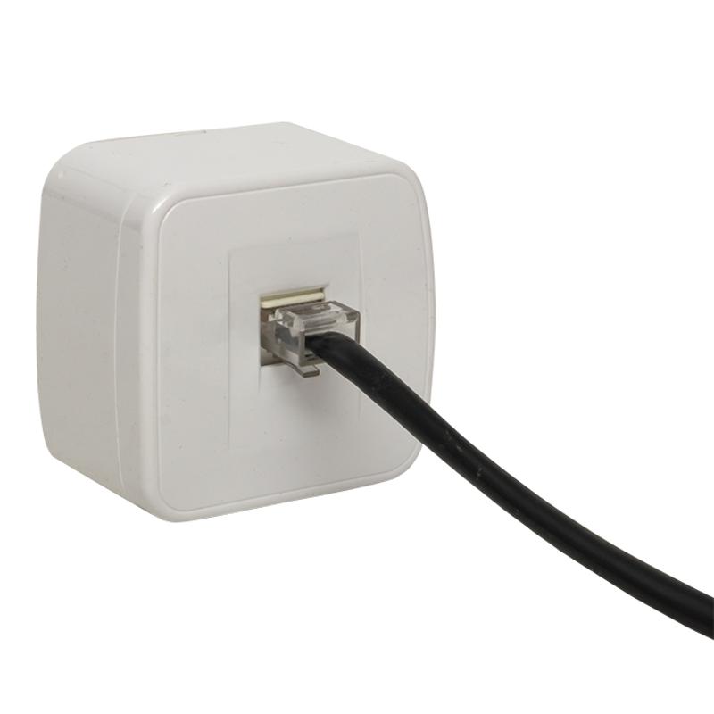 Минск Розетка RJ-45 1-местная, ОП  1А, 120В, белая EKF Basic | EGK01-035-10 | EKF — миниатюра 11