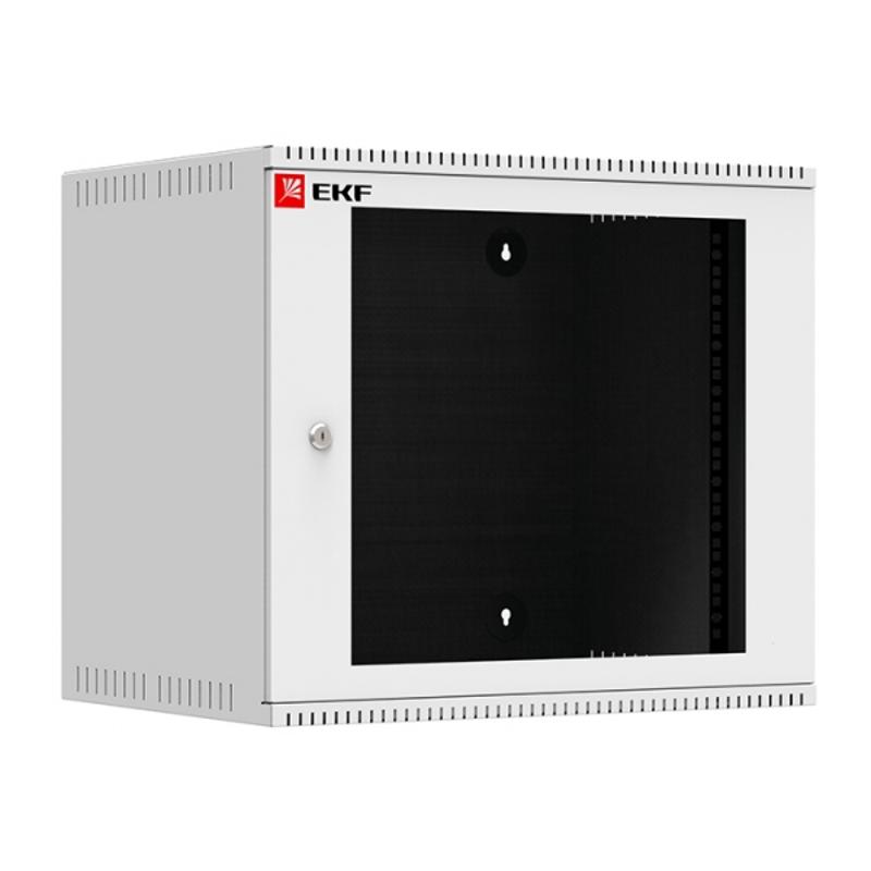 Шкаф телекоммуникационный настенный 9U (600х450) дверь стекло, Astra A серия EKF Basic  |  ITB9G450 |  EKF  — EKF