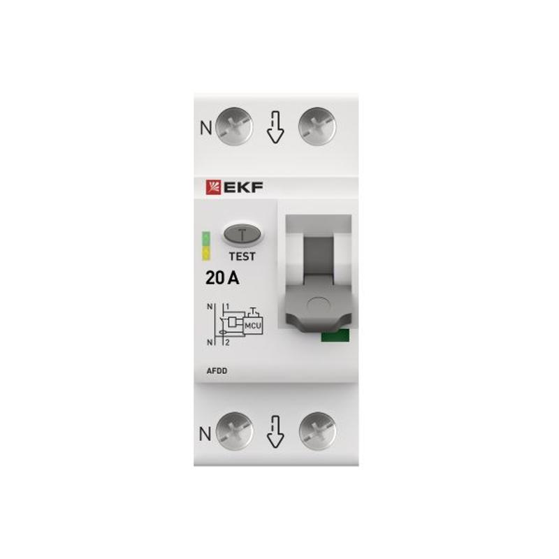 Устройство защиты от дугового пробоя (УЗДП) 2P 20А EKF PROxima | afdd-2-20-pro | EKF — миниатюра 9
