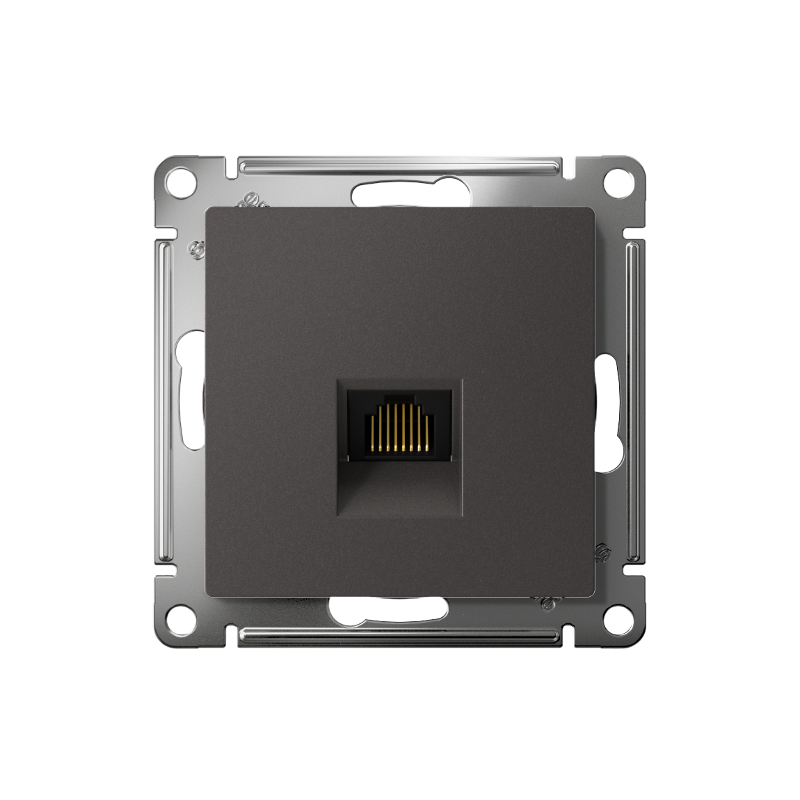AtlasDesign Базальт Розетка компьютерная RJ45, кат. 6A, механизм | ATN001486 | SE — миниатюра 2