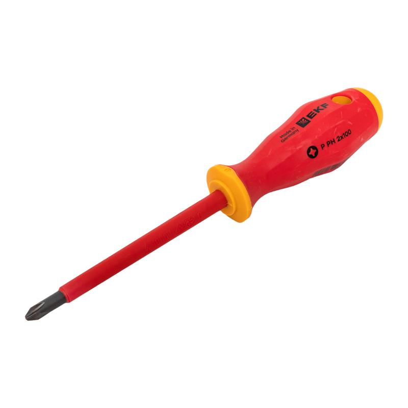 Отвертка Professional PH-FL2х100 мм VDE 1000В |ph-fl-2-100-pro-in|EKF — миниатюра 7