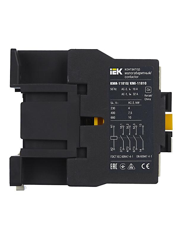 Контактор КМИ-11810 18А 24В/АС3 1НО  | KKM11-018-024-10 | IEK — миниатюра 6
