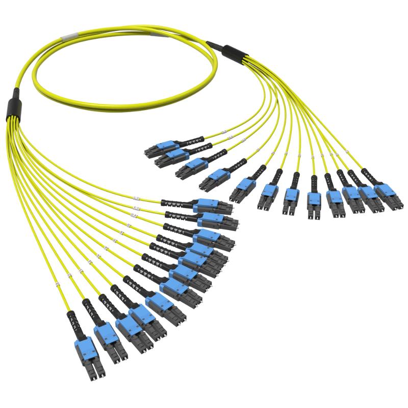 Оптическая разветвительная сборка 24ОВ 9/125 OS2, 12хLC-UPC Duplex Uniboot/12хLC-UPC Duplex Uniboot, 10м | RNFLL24S10 | DKC — DKC (ДКС)