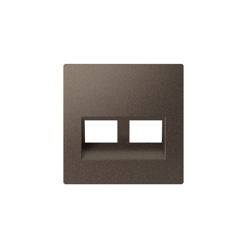 AtlasDesign Мокко Накладка двойная для информационных функций типа Keystone | ATN000690 | SE — миниатюра 2