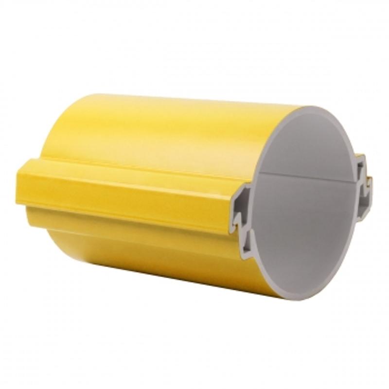 Труба гладкая разборная ПВХ 110 мм (750Н), желтая PROxima | tr-pvc-110-750-yellow | EKF — EKF