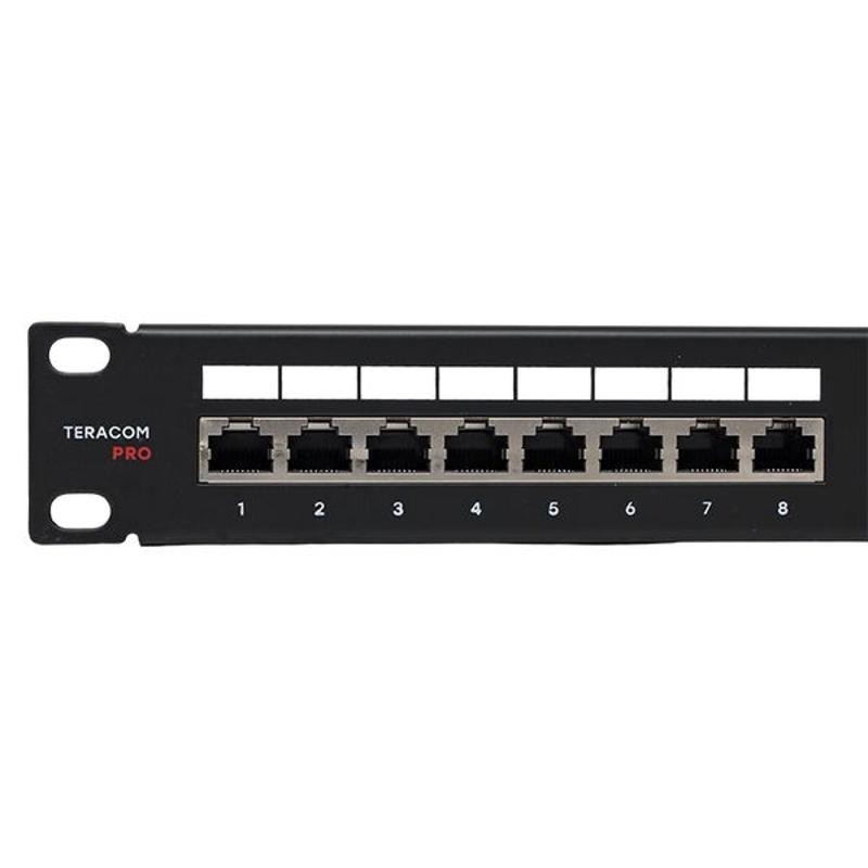 Патч-панель TERACOM PRO 19'' Cat.5E 1U полный экран STP 24 порта RJ-45 Dual IDC с органайз.| TRP-PPNL-5ESTP-1U24 | EKF — миниатюра 10