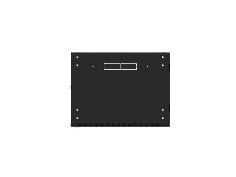 Шкаф настенный 19" TERACOM PRO 9U 600х450 мм дверь стеклянная с замком-ручкой чёрный | TRP-WLL-0964-40B | EKF — миниатюра 4