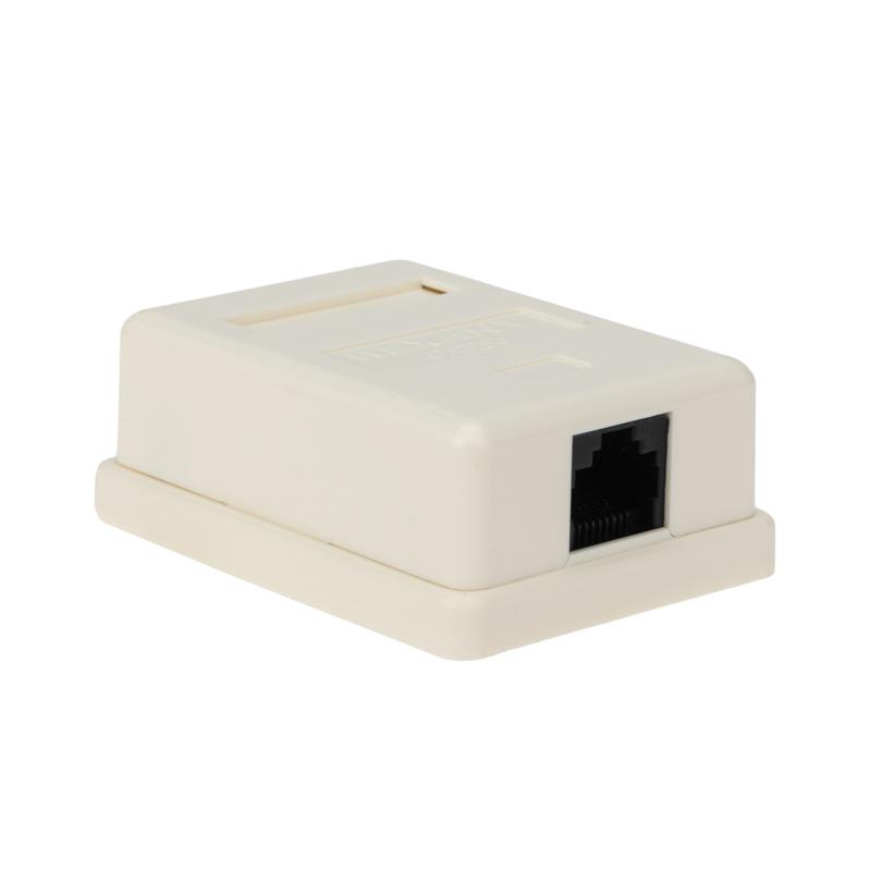 Розетка компьютерная 1-порт RJ-45(8P8C) категория 5e, внешняя | 03-0121 | REXANT — REXANT