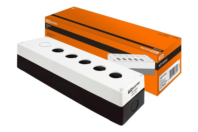 Корпус КП105(6) для кнопок 5(6) мест белый  | SQ0705-0005 | TDM — TDM ELECTRIC