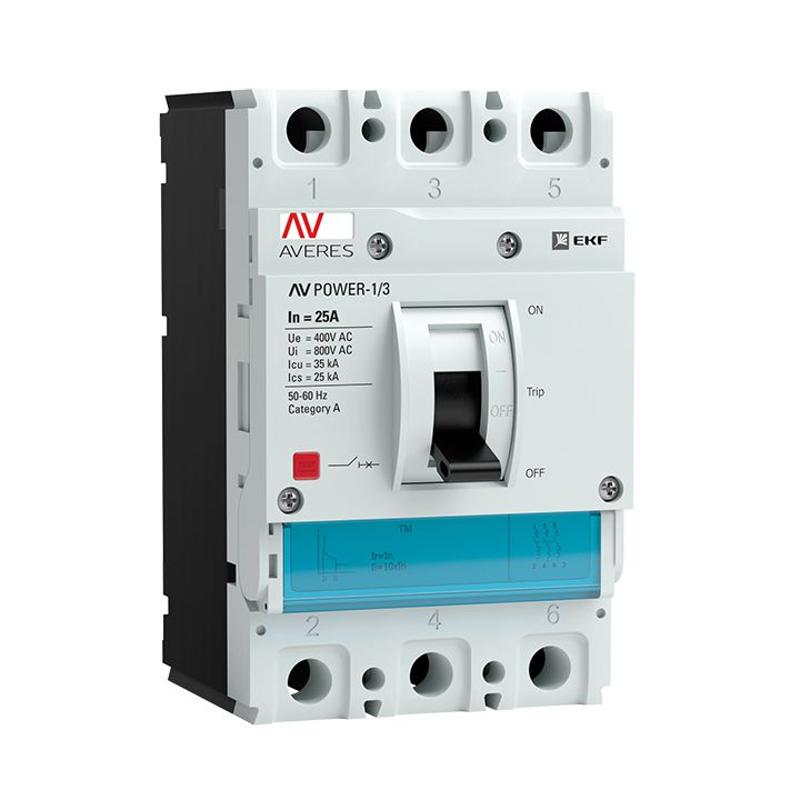 Выключатель автоматический AV POWER-1/3 25А 35kA TR | mccb-13-25-TR-av | EKF — EKF