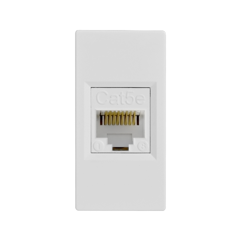 Altira Белый Розетка W45 1XRJ45 Cat.5E формата 45Х22,5 RAL 9003 | RIN-145K5E-B | SE — миниатюра 2