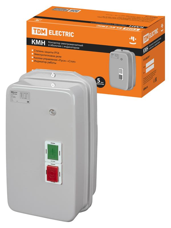 КМН35062 50А в оболочке с индикатором Ue=220В/АС3 IP54 | SQ0709-0033 | TDM — TDM ELECTRIC