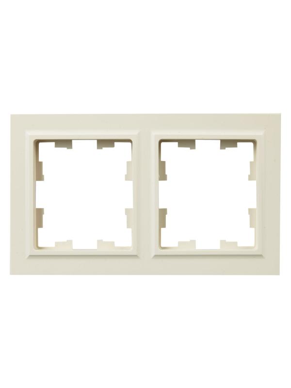 BRITE Рамка 2-ая IP44 РУ-2-БрКр-44 бежевый | BR-M22-44-K10 | IEK — миниатюра 2