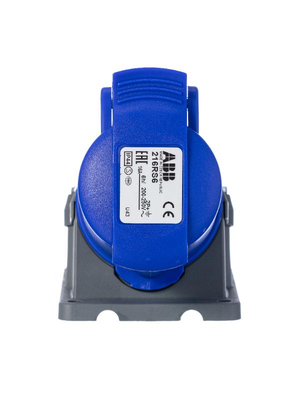 Розетка для монтажа на ПОВЕРХНОСТЬ 16A. 2P+E. IP44 216 RS6 | 2CMA193098R1000 | ABB — миниатюра 2