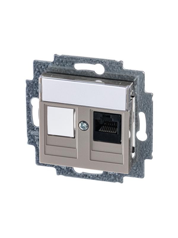 ABB Levit Кофе макиато Розетка комп. RJ45 категория 5e и заглушка | 5014H-A51017 18W | 2CHH295117A6018 | ABB — ABB