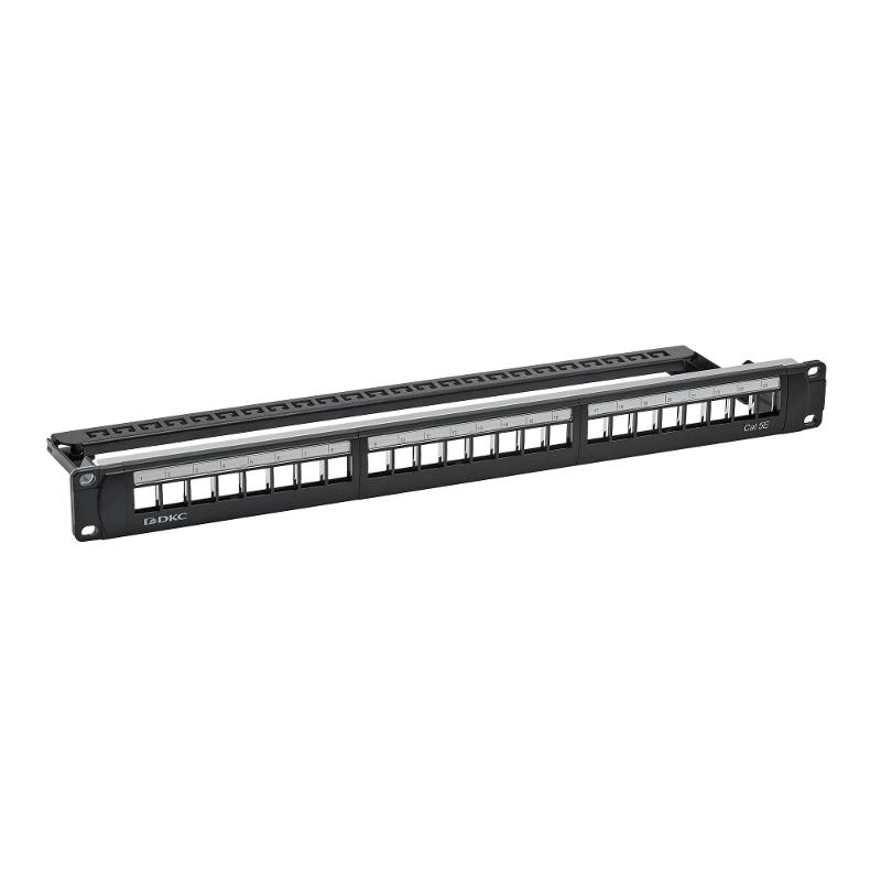 Патч-панель 19",1U,CAT5E, 24 модуля RJ45, неэкранированная | RN5PPU24 | DKC — миниатюра 4