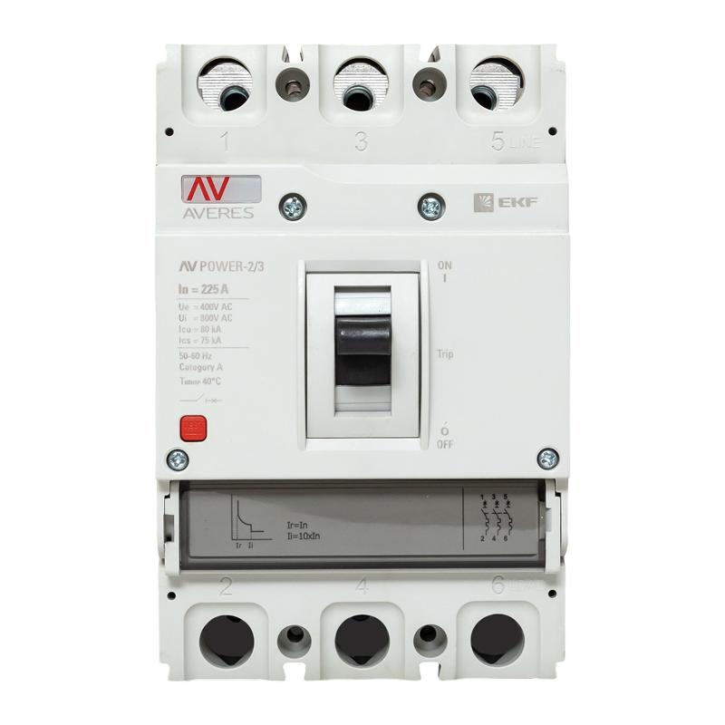 Выключатель автоматический AV POWER-2/3 225А 80kA TR AVERES | mccb-23-225H-TR-av | EKF — миниатюра 5