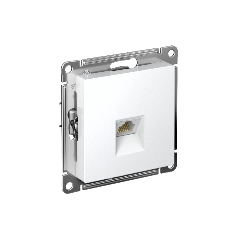AtlasDesign Лотос Розетка компьютерная RJ45, кат. 5Е, механизм | ATN001383 | SE — Systeme Electric
