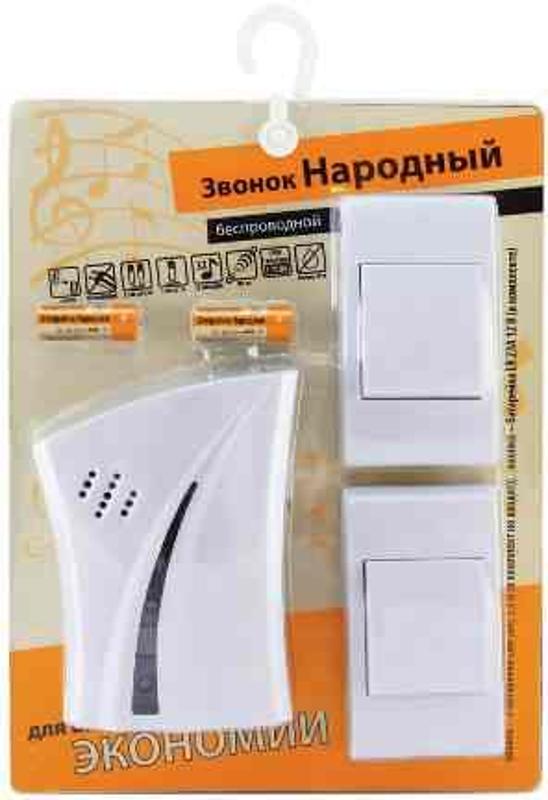 Звонок народный ЗББ-Н-12/1-32М (беспр., бат., 2 кн., блистер) | SQ1901-0103 | TDM — миниатюра 2