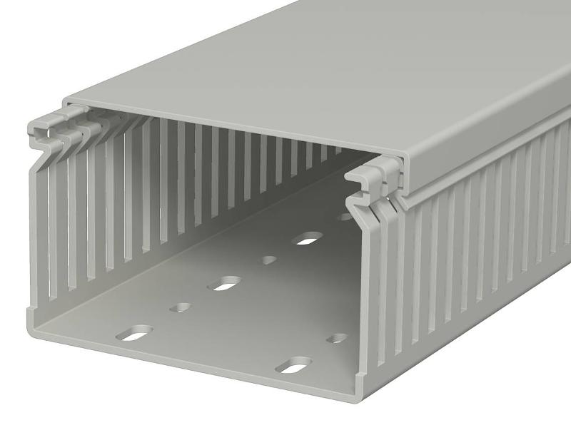 Распределительный кабельный канал LK4 60x100x2000 мм (ПВХ,серый) (LK4 60100) | 6178037 | OBO Bettermann — OBO Bettermann